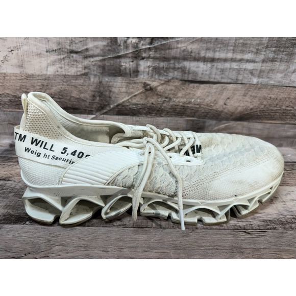 Mens White Breathable Blade Weight Lifting Shoes Size 46 US Size 12 - Picture 5 of 13